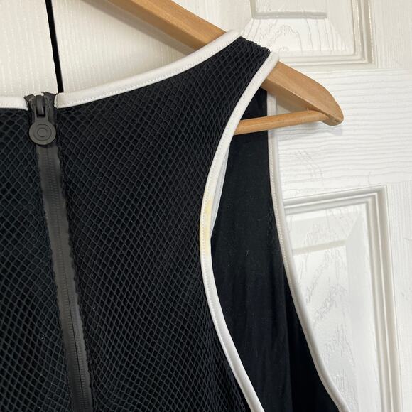 Hunter x Target Swim Coverup Dress Black Mesh A-Line Drawstring Racerback Large - Picture 8 of 8